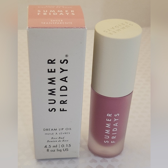 Summer Fridays Dream Lip Oil Blush ROSE BUD - Picture 6 of 6